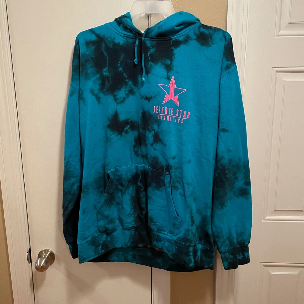 Blue tye dye Jeffree Star hoodie!